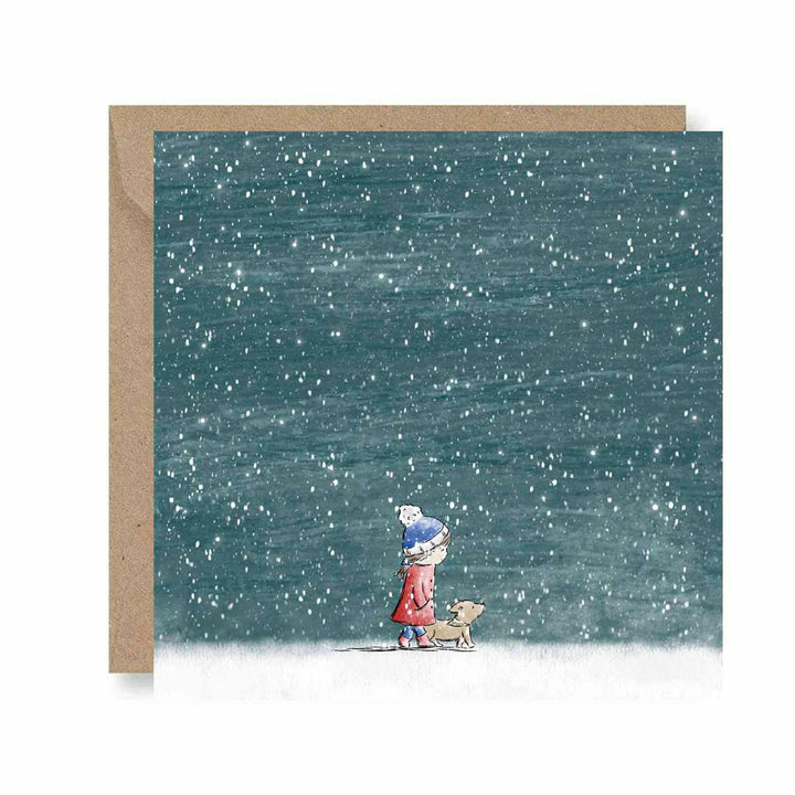 Walking Home For Christmas - Greeting Card