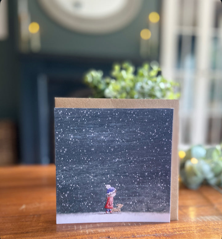 Walking Home For Christmas - Greeting Card