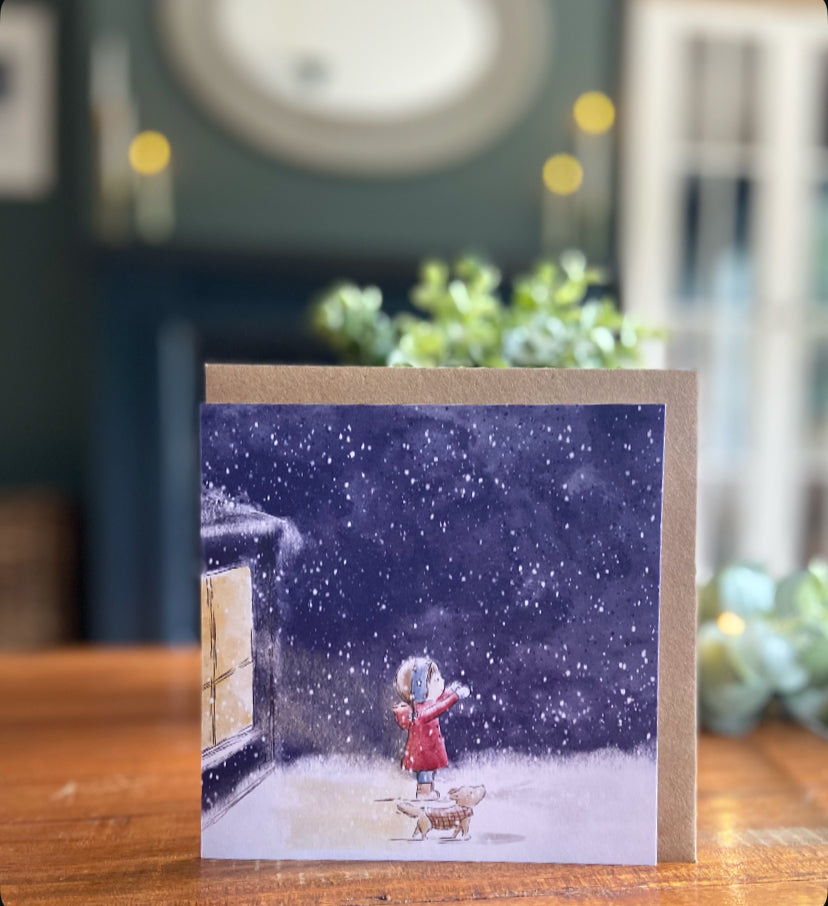 The First Snow - Greeting Card