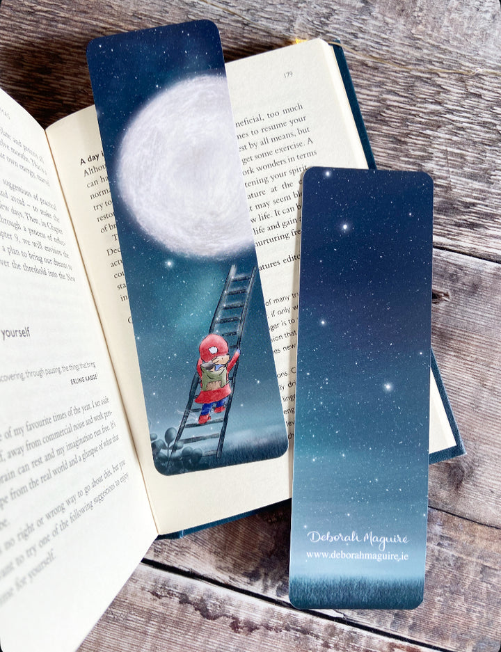 Off to the Moon! - Bookmark