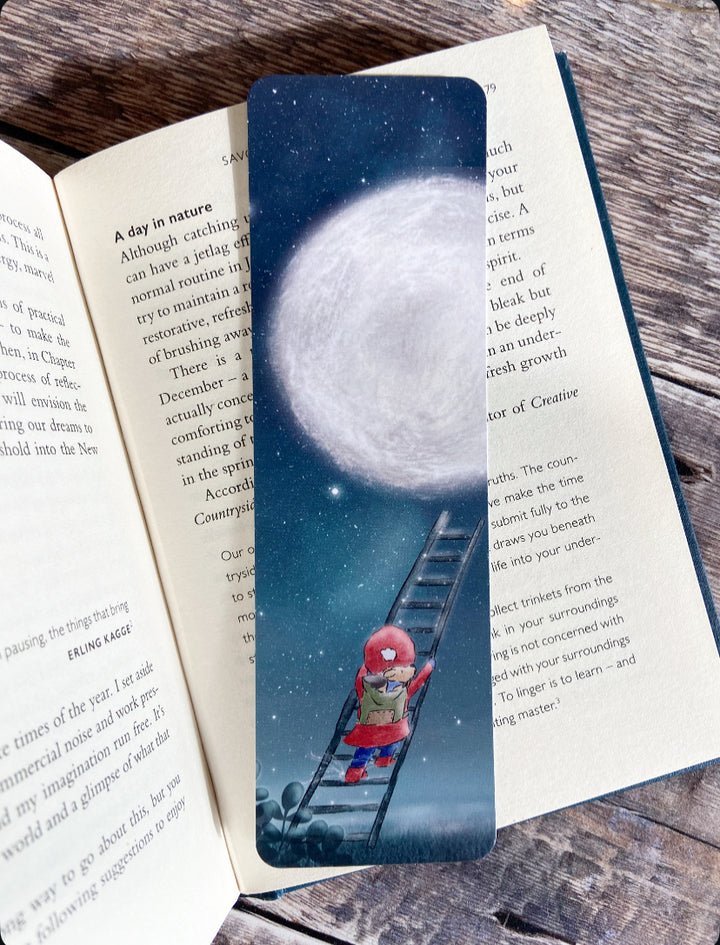 Off to the Moon! - Bookmark