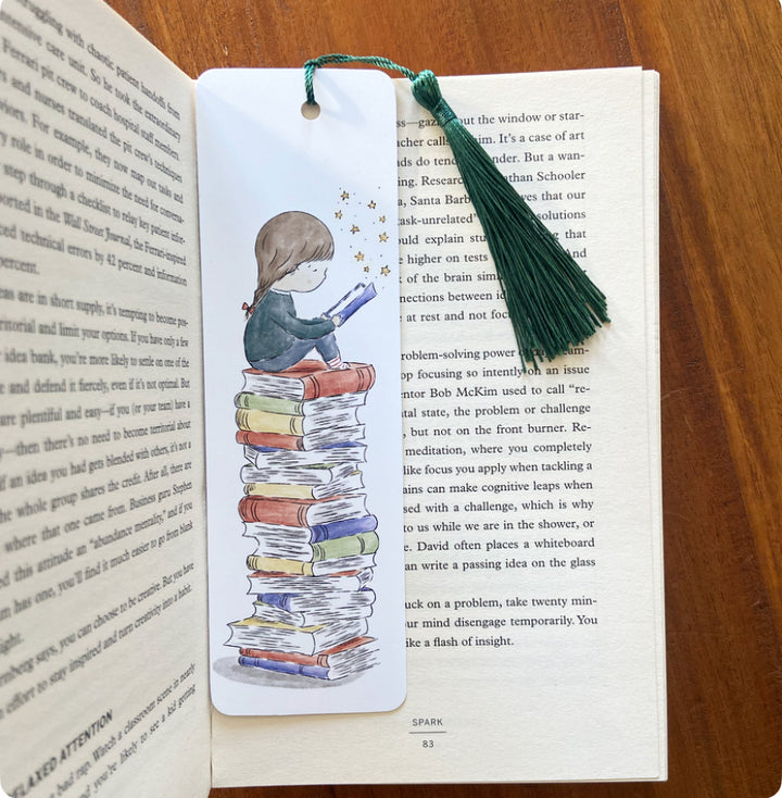 Just One More Chapter Bookmark (Girl)