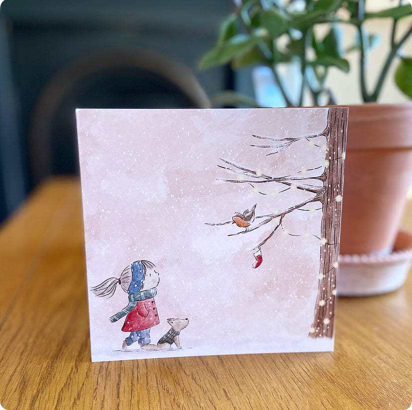 Little robin - Greeting Card