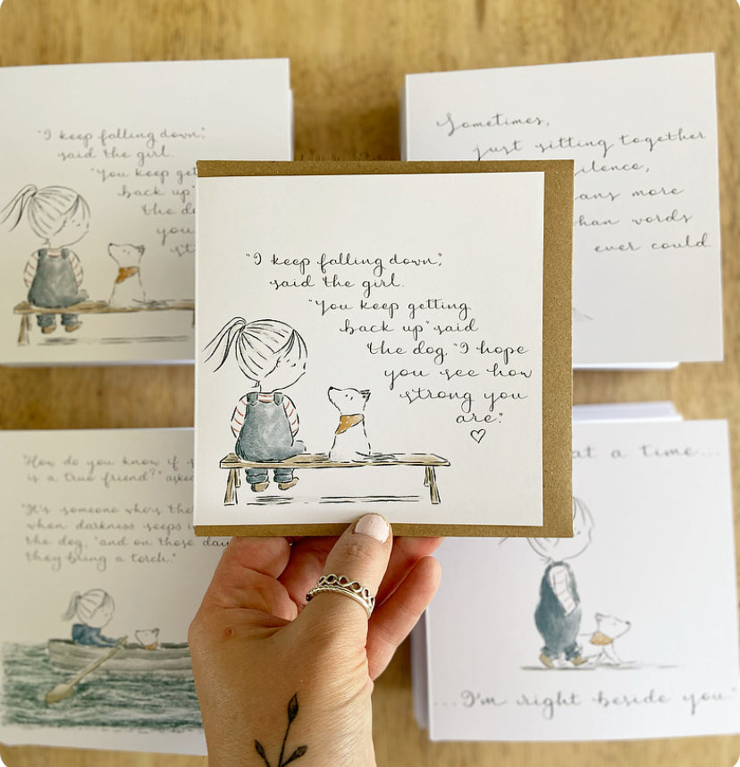 Keep getting back up - Greeting Card