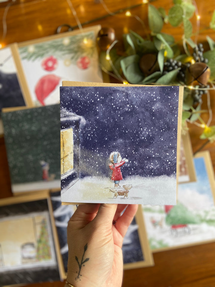 The First Snow - Greeting Card