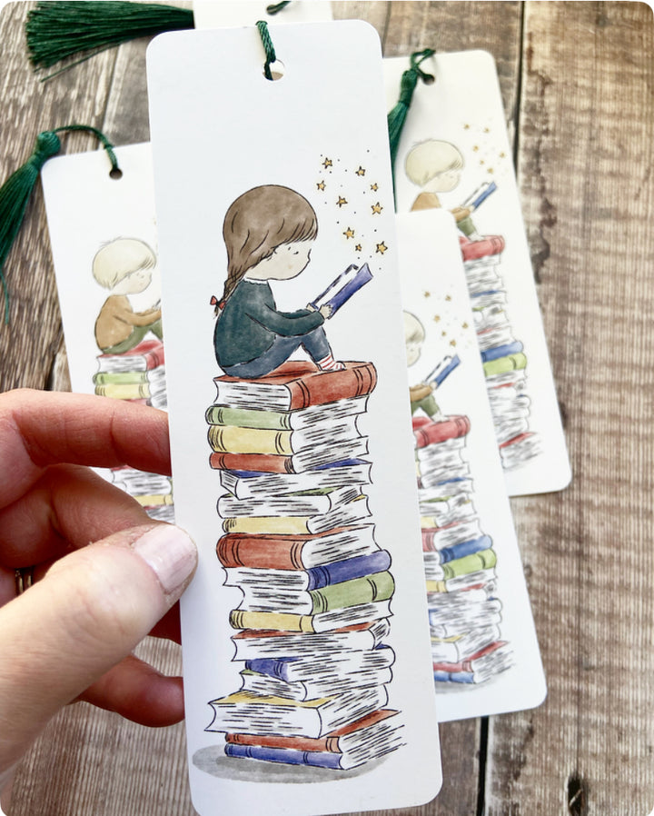 Just One More Chapter Bookmark (Girl)