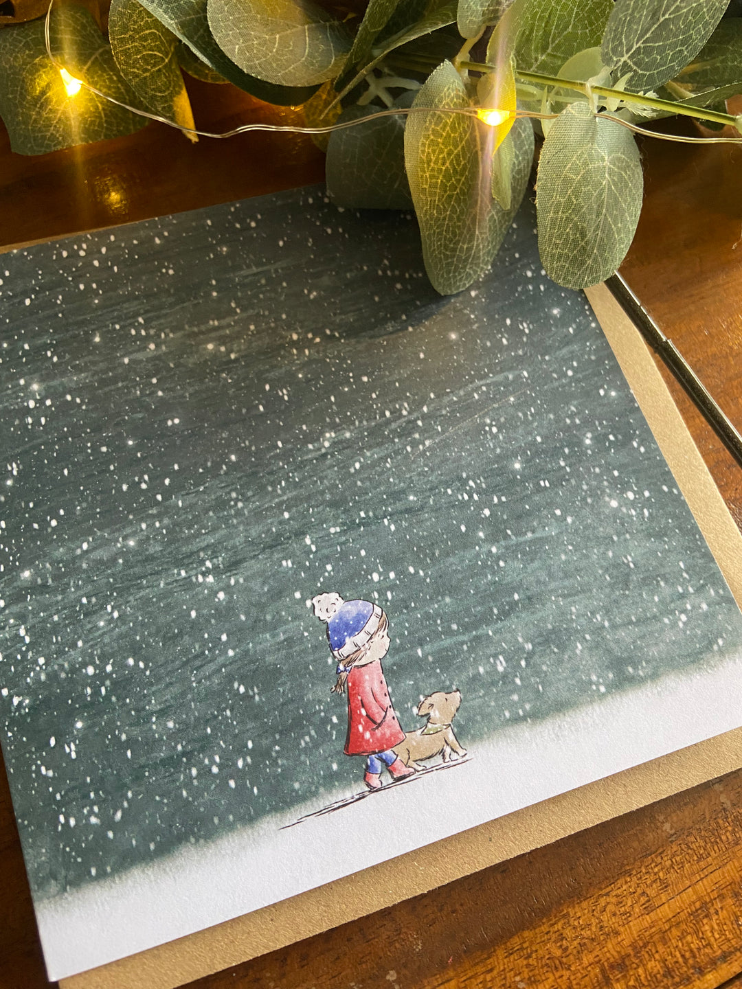 Walking Home For Christmas - Greeting Card