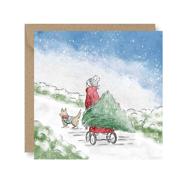 Snowy Traditions - Greeting Card