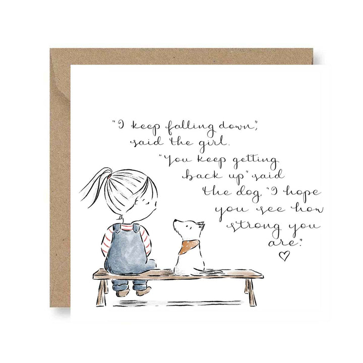 Keep getting back up - Greeting Card