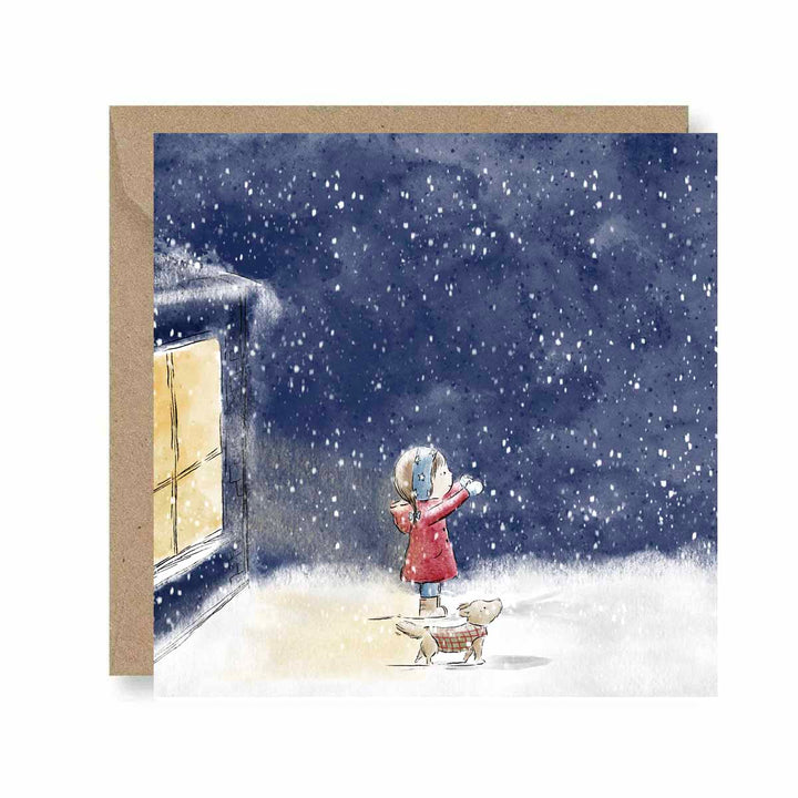 The First Snow - Greeting Card
